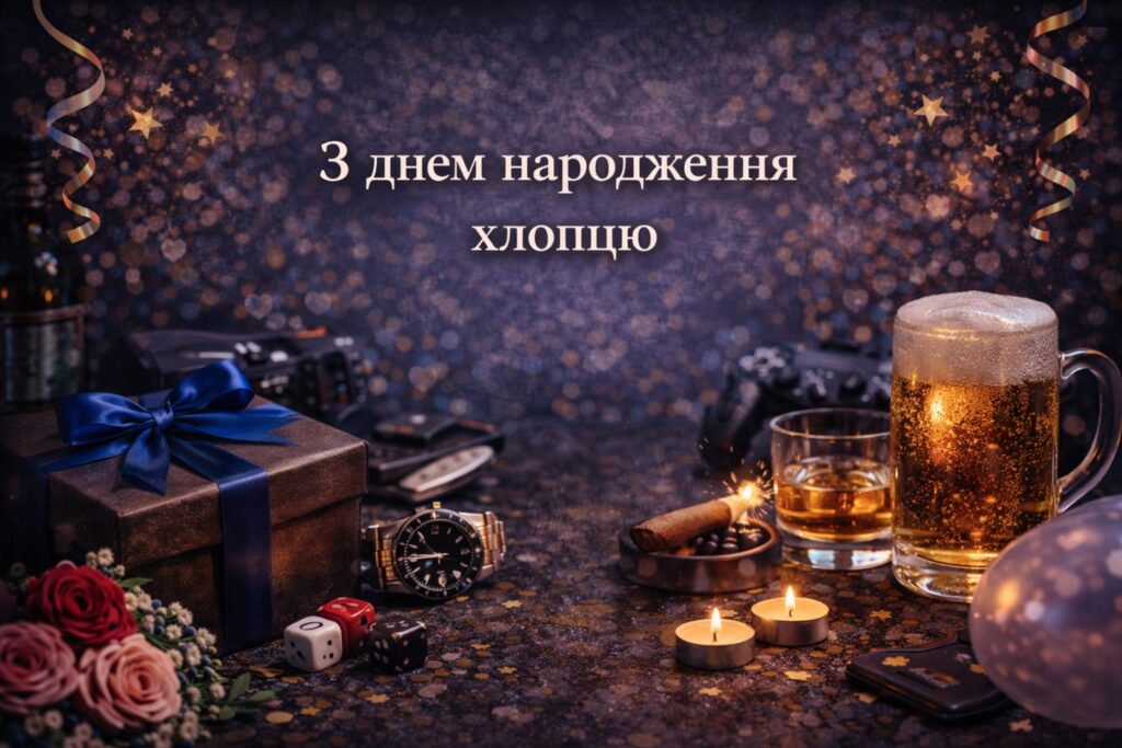 короткі привітання з днем народження хлопцю - листівки 6