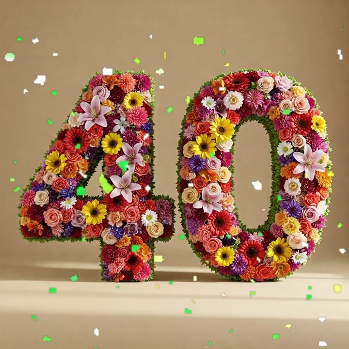привітання з 40-річчям жінці віршем - листівки 18