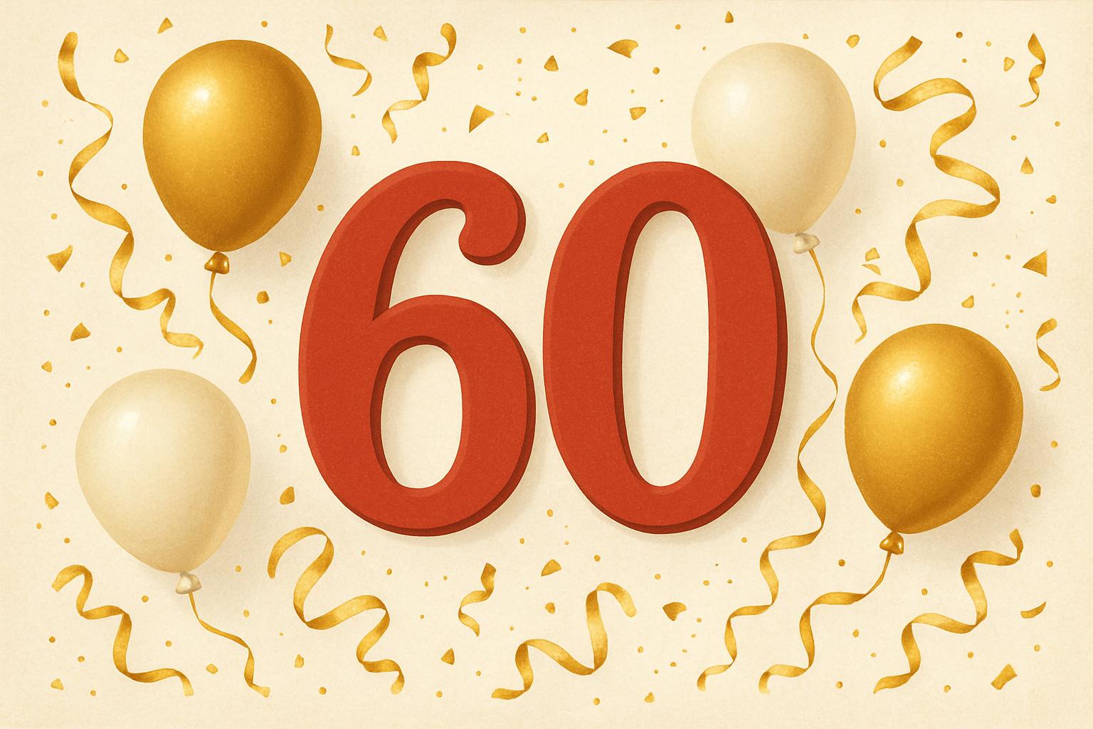 привітання з 60-річчям у віршах - листівки 10