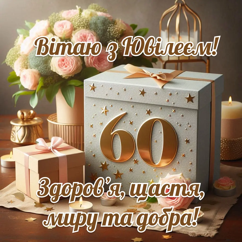 привітання з 60-річчям жінці у віршах - листівки 16
