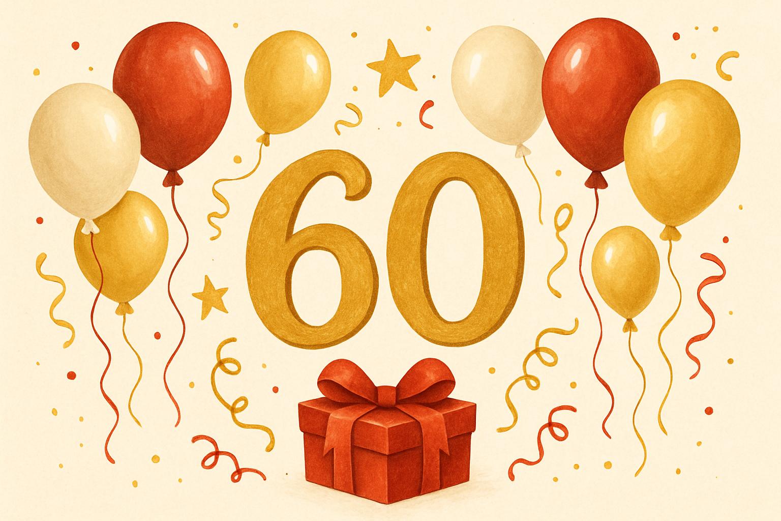 привітання з 60-річчям жінці у віршах - листівки 18