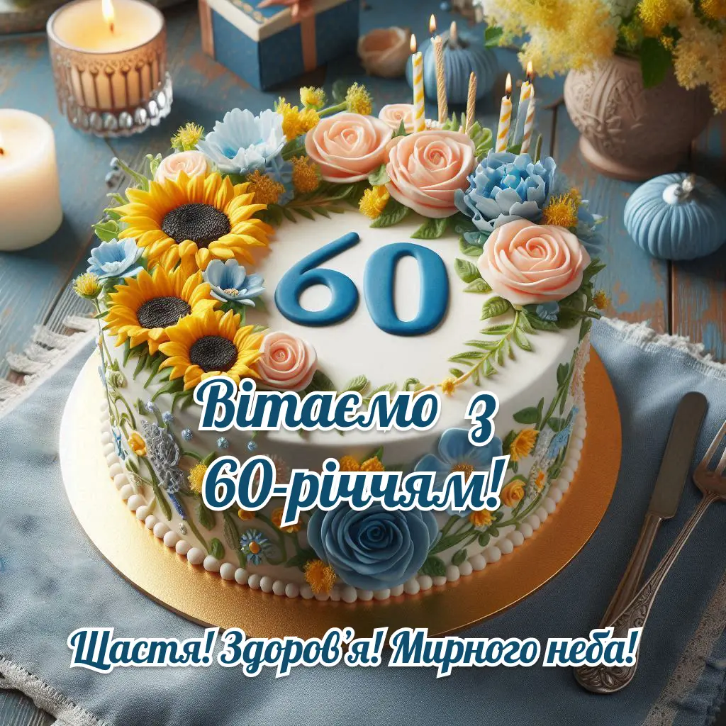з днем народження 60 років своїми словами - листівки 4