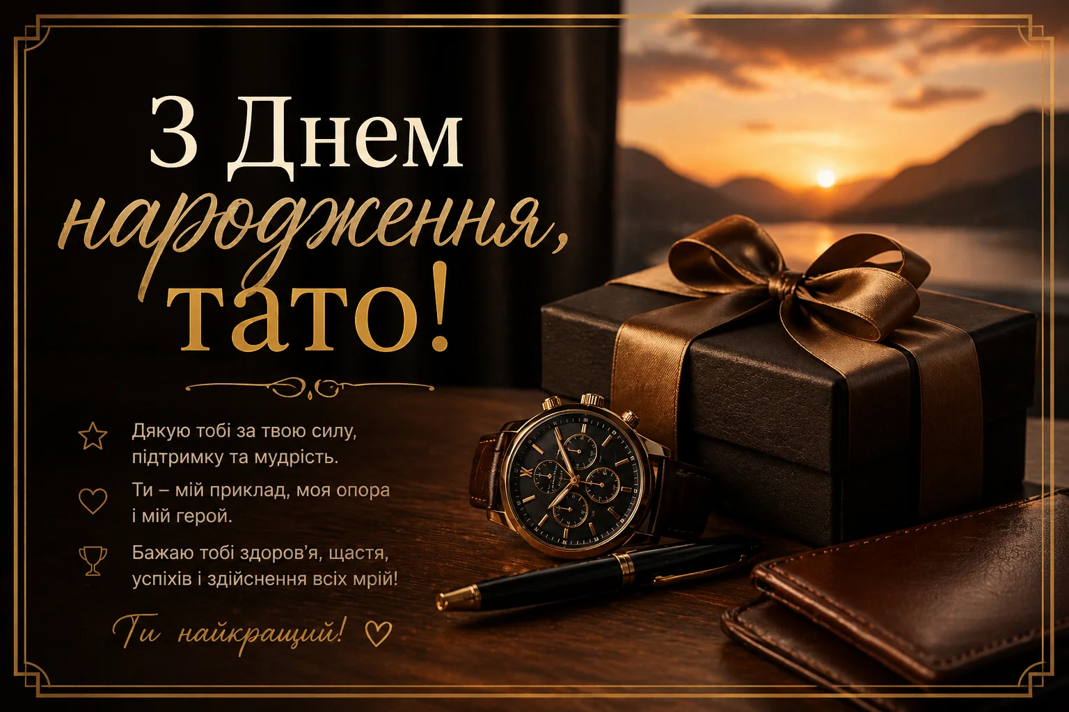 з днем народження тато - листівки 3