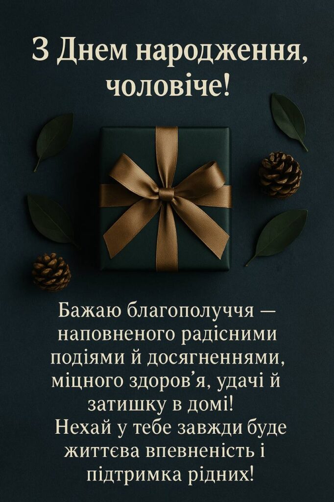 чоловіче привітання з днем народження - листівки 14