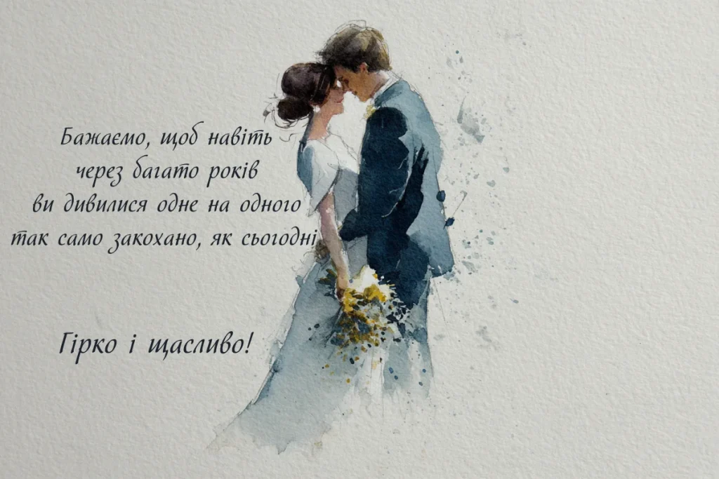 дуже гарні привітання з весіллям - листівки 2