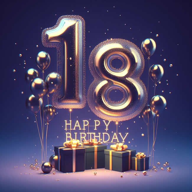 привітання з 18-річчям своїми словами - листівки 25