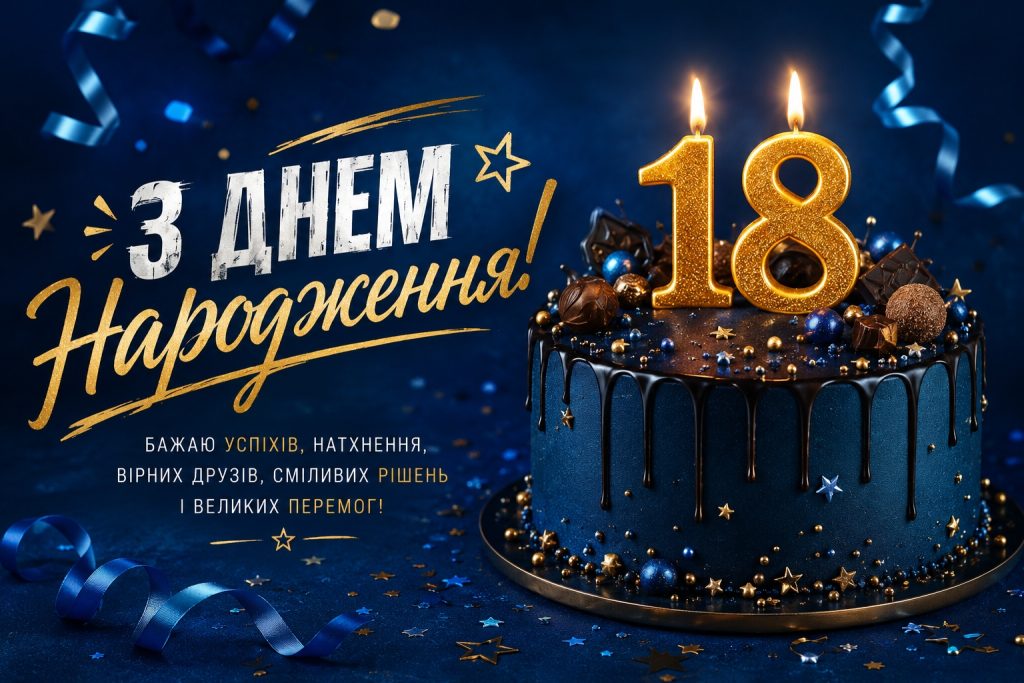 привітання з 18-річчям своїми словами - листівки 38