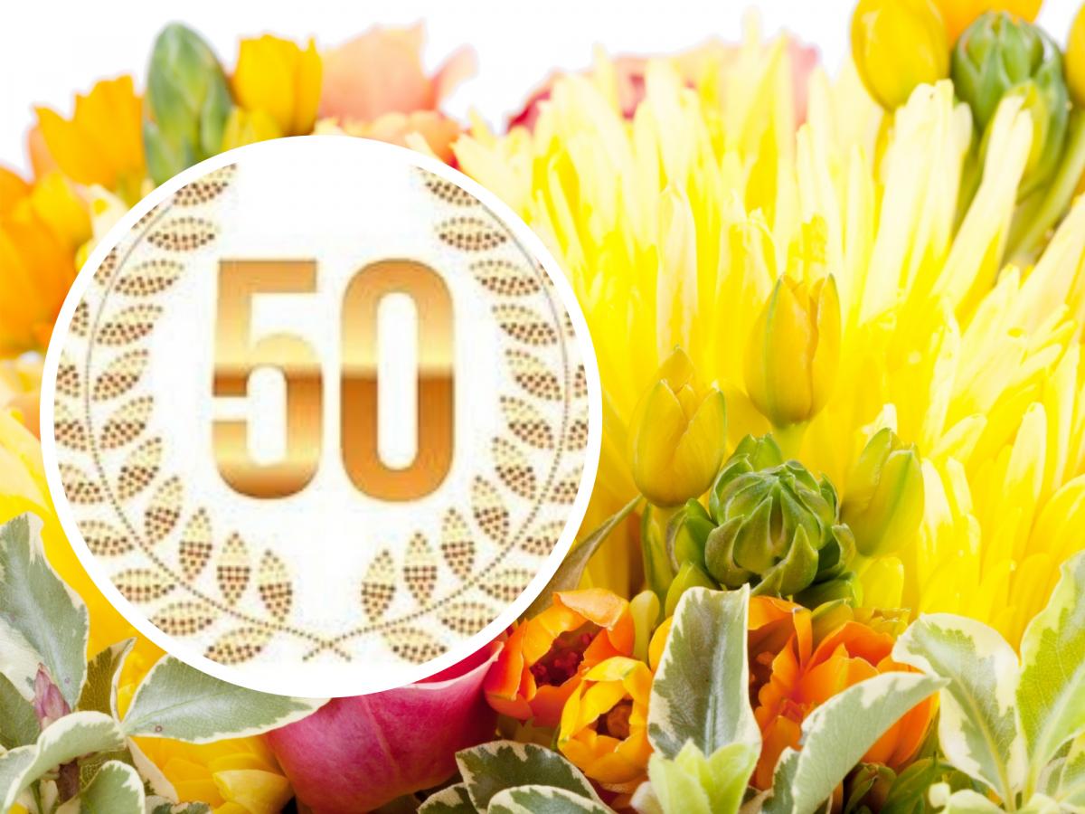 привітання з 50-річчям своїми словами - листівки 11