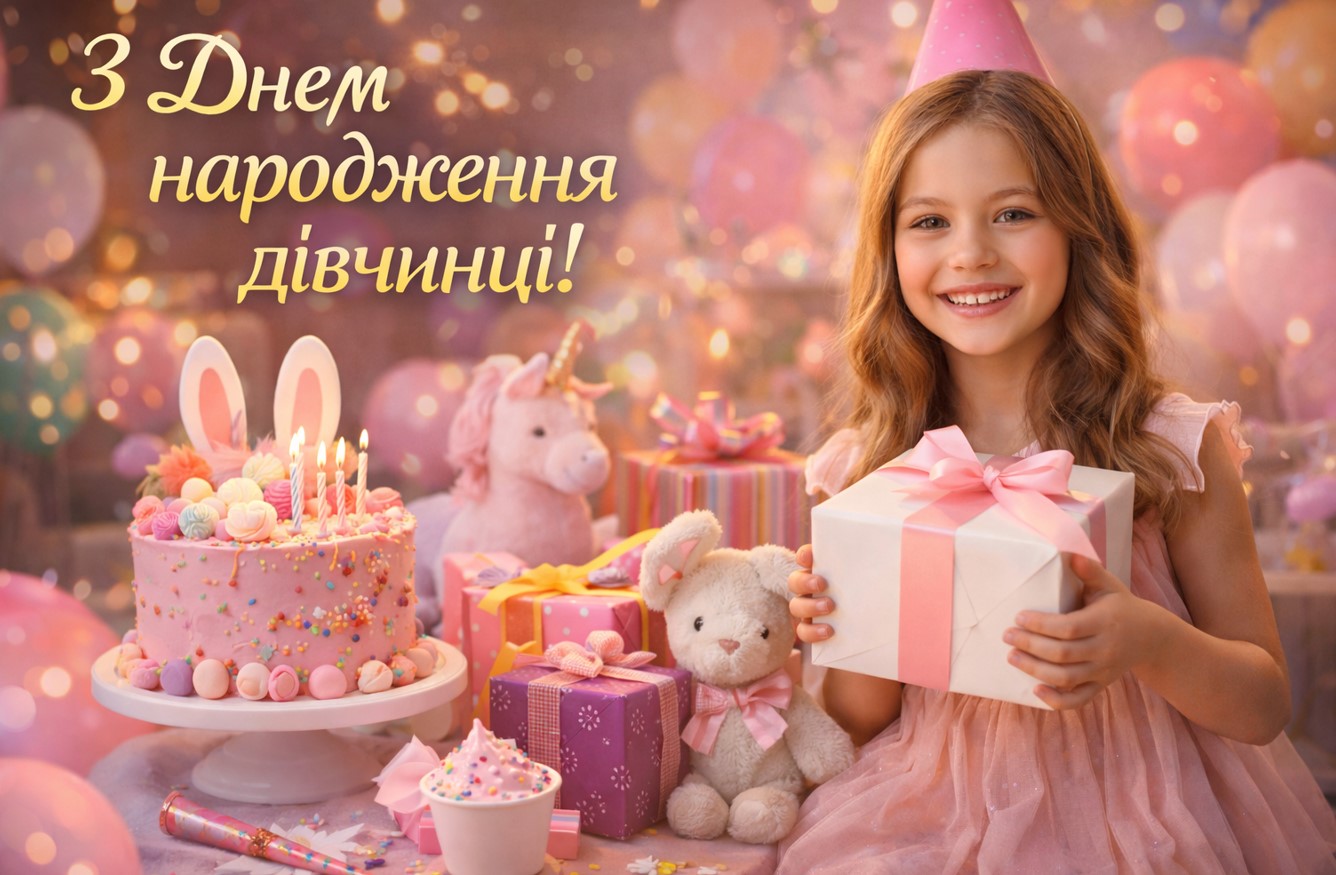 привітання з днем народження 6 років дівчинці - листівки 27