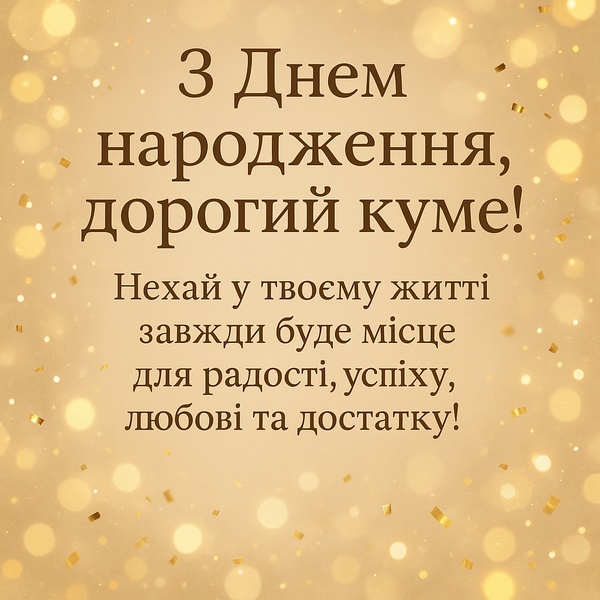 привітання з днем народження кум - листівки 34
