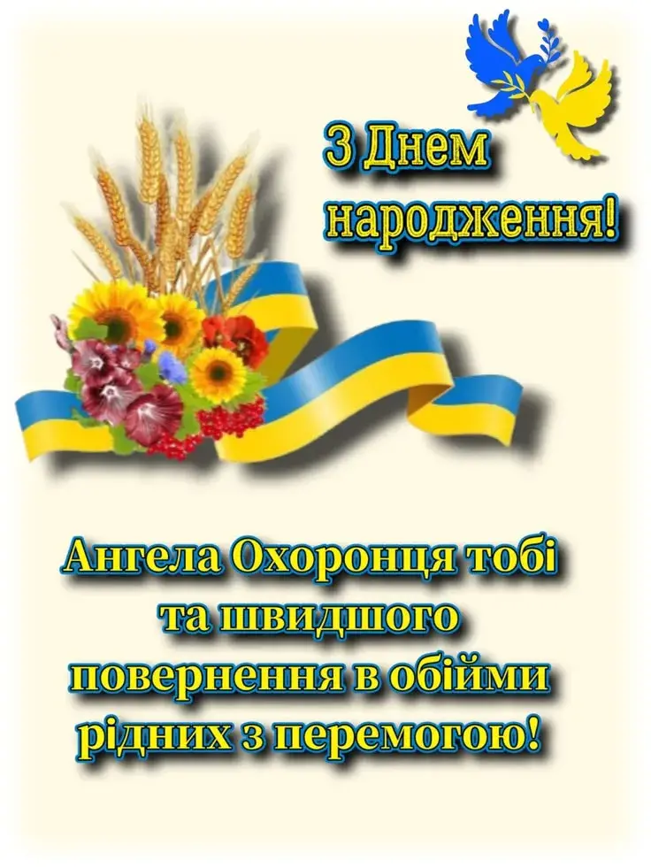 привітання з днем народження військовому - листівки 17