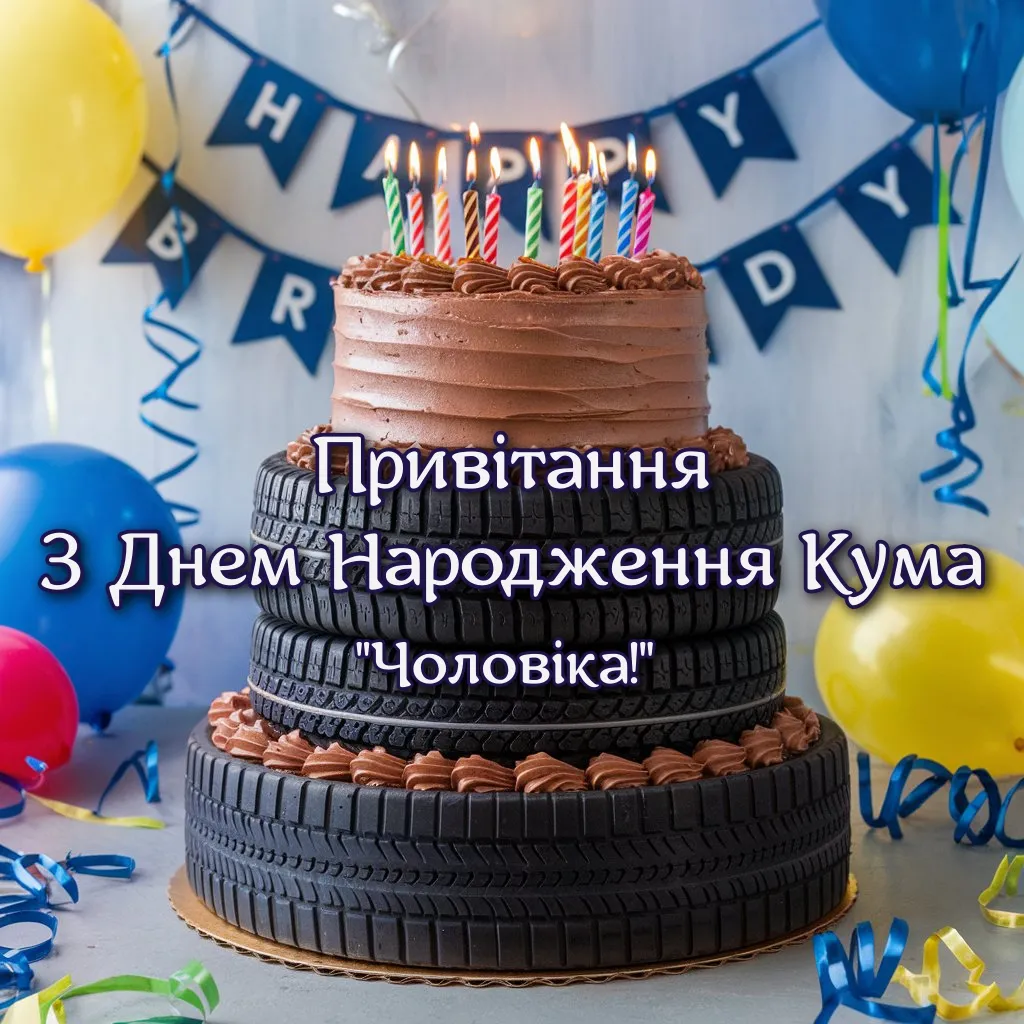 привітати кума з днем народження - листівки 2