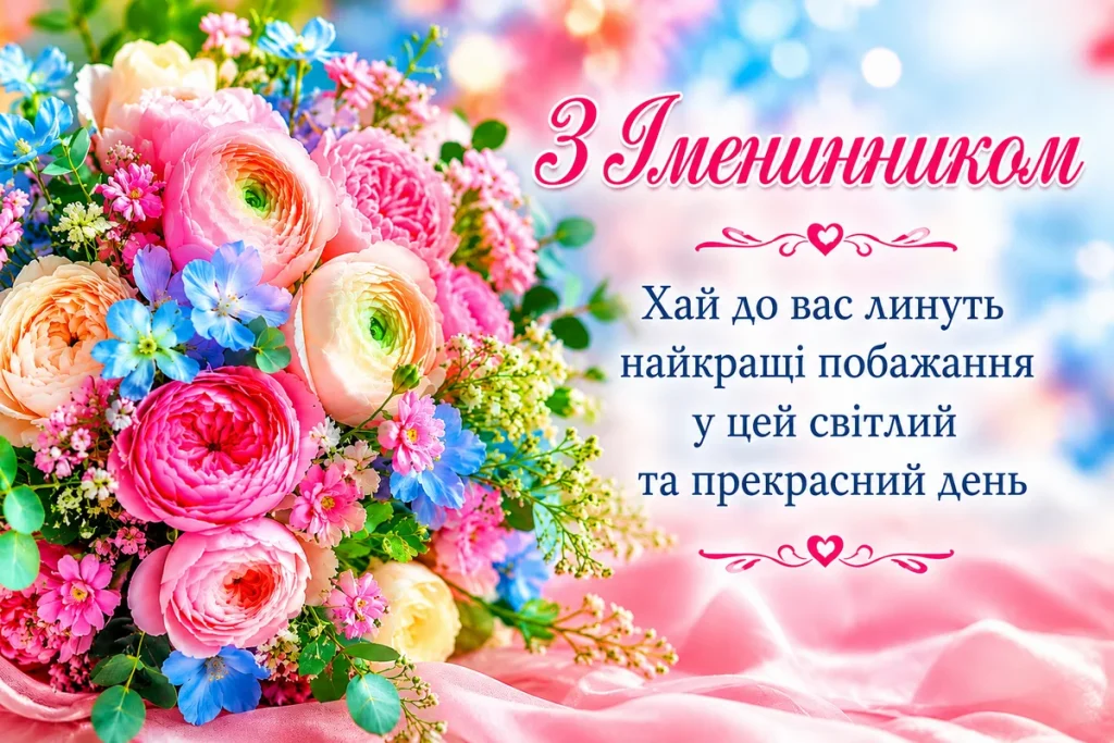 вітання батькам з іменинником - листівки 3