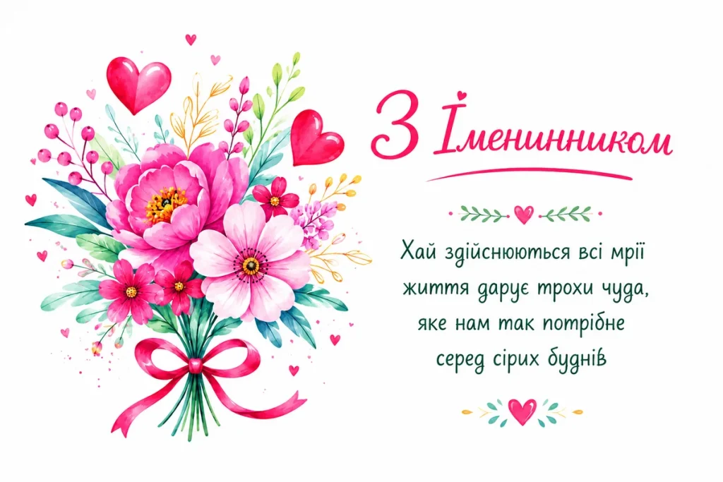 вітання батькам з іменинником - листівки 5