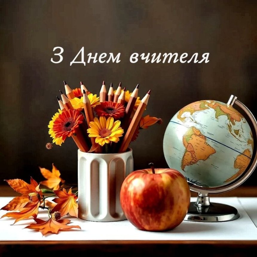 вітання з днем учителя - листівки 2