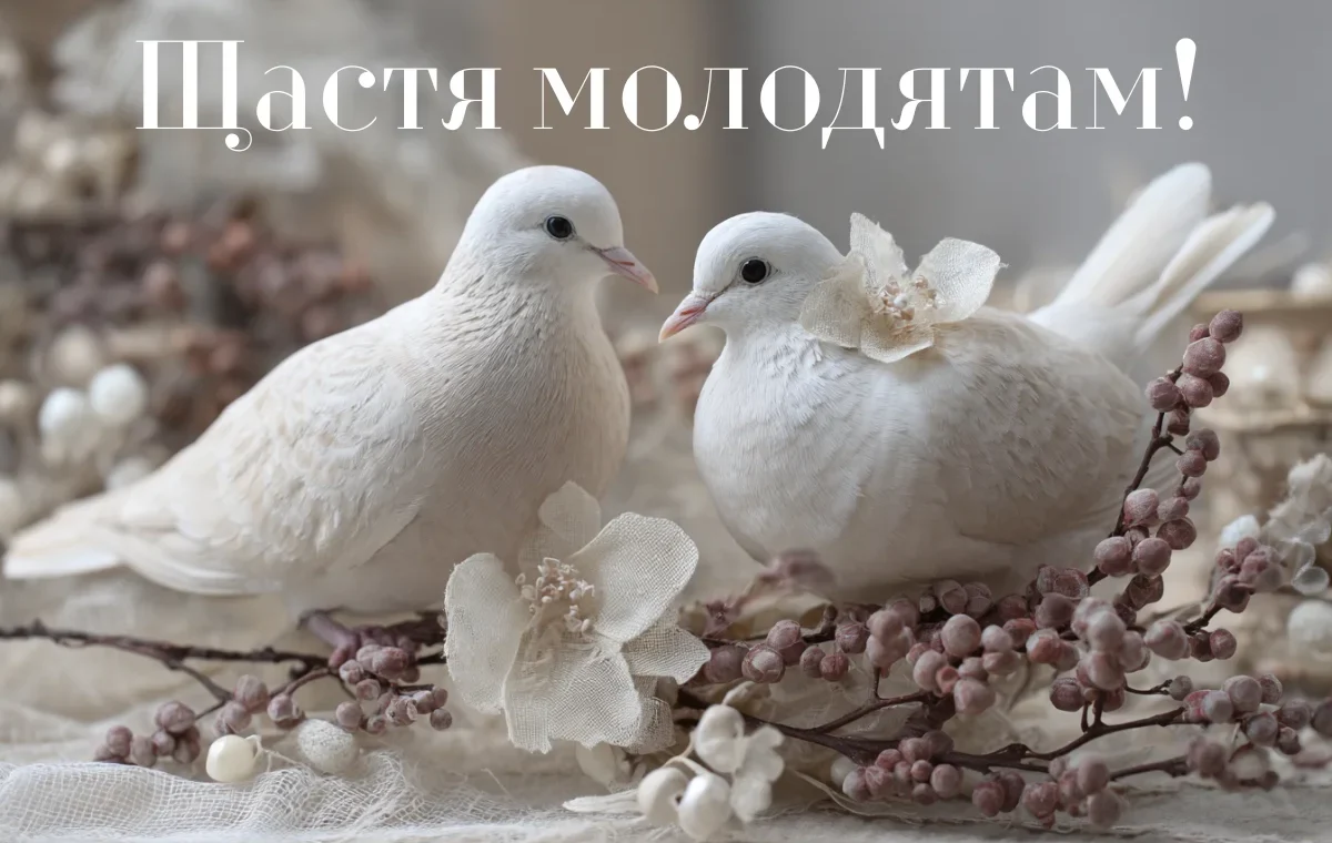 Щирі вітання з весіллям: картинки та листівки для молодят